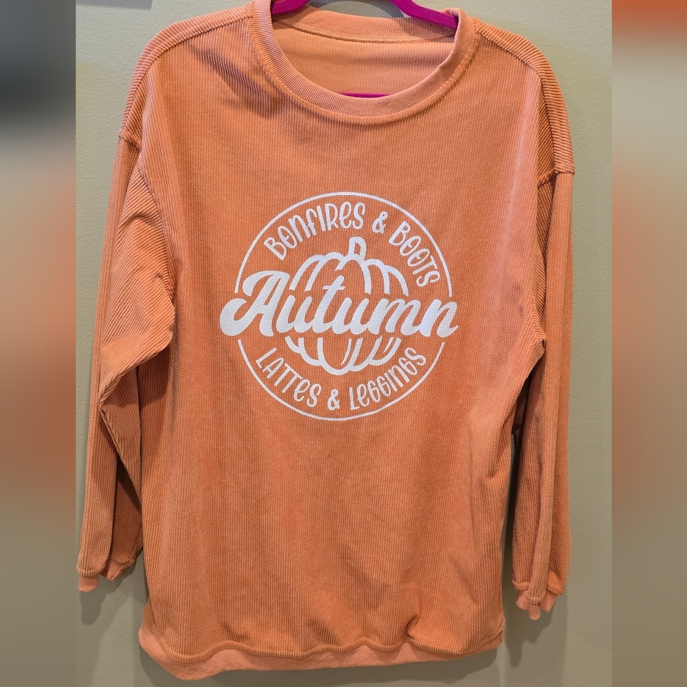 Autumn oversized graphic sweatshirt womens xl